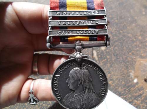 QSA 3 CLASPS TO 7056 PTE J BEAL 2 E YORK REGT