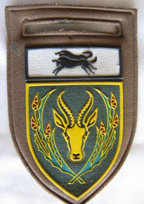 FLASH - 5 SA INFANTRY BATTALION TUPPER FLASH - NO PIN