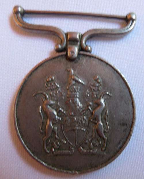 RHODESIA FULL SIZE GSM NAMED TO 111455 R. FLEMAN C. FULLER-THE MEDAL IS UNRESEARCHED