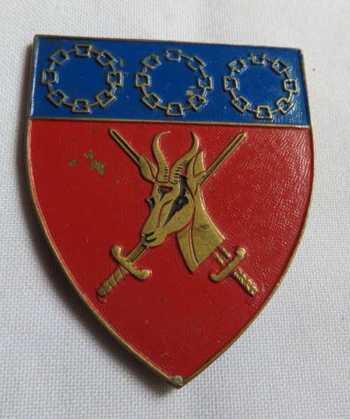 NORTHERN TRANSVAAL COMMAND FLASH- NO PINS-VERY FIRST ISSUE METAL FLASH- NO PLASTIC COATING