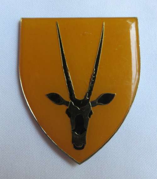 8 SA INFANTRY BATTALION FLASH-YELLOW BROWN TYPE-3 PINS