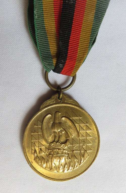 RHODESIA FULL SIZE INDEPENDENCE MEDAL-NUMBERED-SILICONE ON BACK CAN BE CLEANED