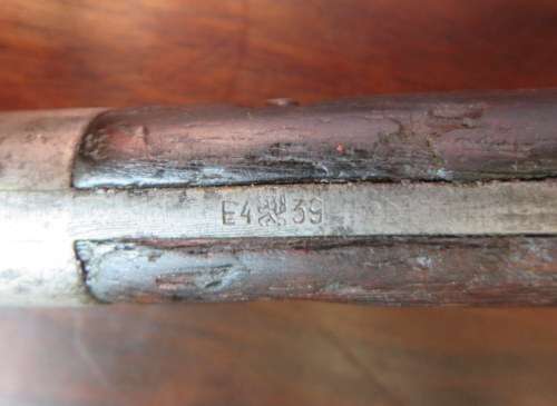 CZECH VZ 33 BAYONET FOR THE CZECH MAUSER-SERIAL NUMBER ON THE POMMEL-METAL SCABBARD WITH LEATHER FRO