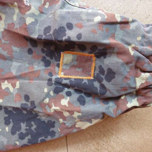 197-99 GERMAN MARQUARDT & SCHULZ PATTERN CAMO TROUSERS-SIZE 36 PIPE LENGTH 65CM
