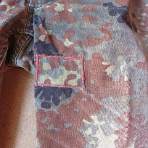 197-99 GERMAN MARQUARDT & SCHULZ PATTERN CAMO TROUSERS-SIZE 36 PIPE LENGTH 65CM