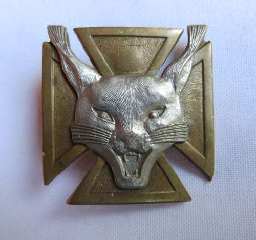 7 SA INFANTRY BATTALION BI-METAL CAP BADGE- APPROVED 1986- 2 LUGS