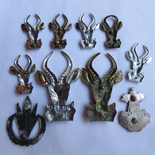 MIXED LOT OF SA INFANTRY BADGES-10 IN TOTAL