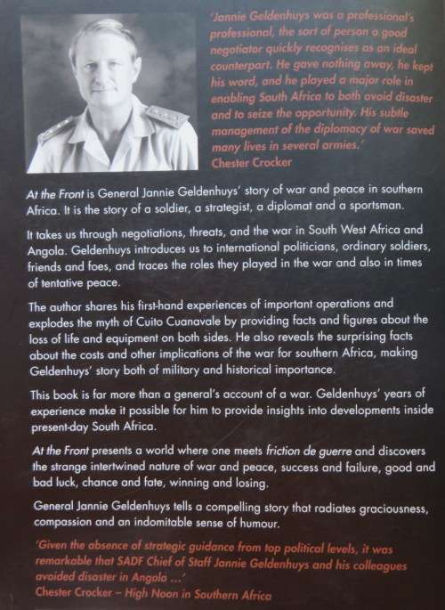 AT THE FRONT BY JANNIE GELDENHUYS-THIS EDITION PUBLISHED 2009-393 PAGES-CONDITION NEW