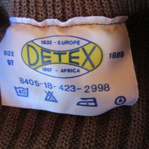 SADF BORDER WAR PERIOD NUTRIA JERSEY LABELLED & DATED 1989-SIZE SMALL GOOD CONDITION