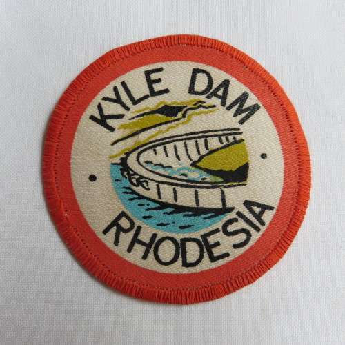RHODESIA KYLE DAM CLOTH PATCH-ORIGINAL PERIOD ITEM