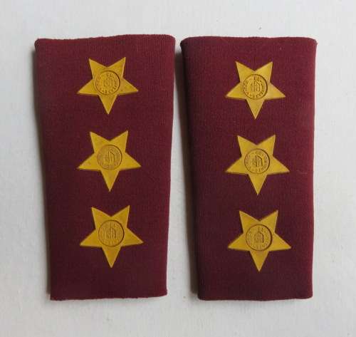 SA MEDICAL CORPS RANK SLIP ON PAIR FOR CAPTAIN 1980'S-1996