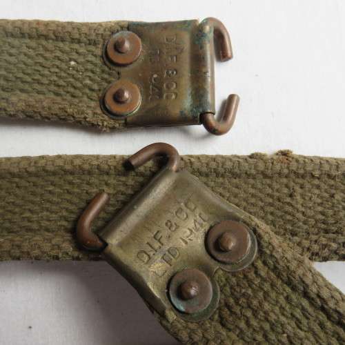WW .303 RIFLE SLING WITH BRASS FITTINGS-DATED & STAMPED 1940