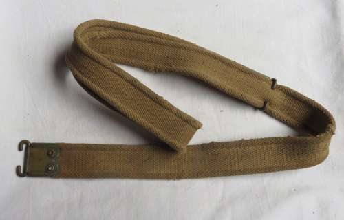 WW2 .303 RIFLE SLING WITH BRASS FITTINGS