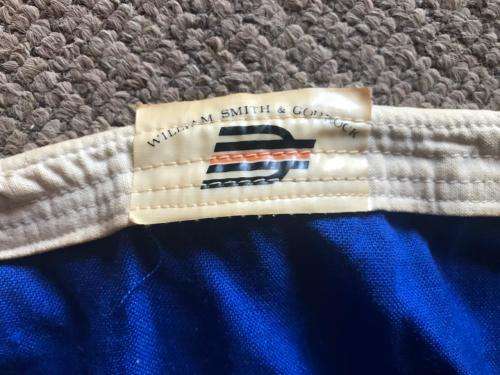 RHODESIAN BSAP FLAG-MAKERS LABEL-WILLIAM SMITH & GOUROCK-DOUBLE SIDED,STITCHED,MATERIAL FLAG-MEASURE