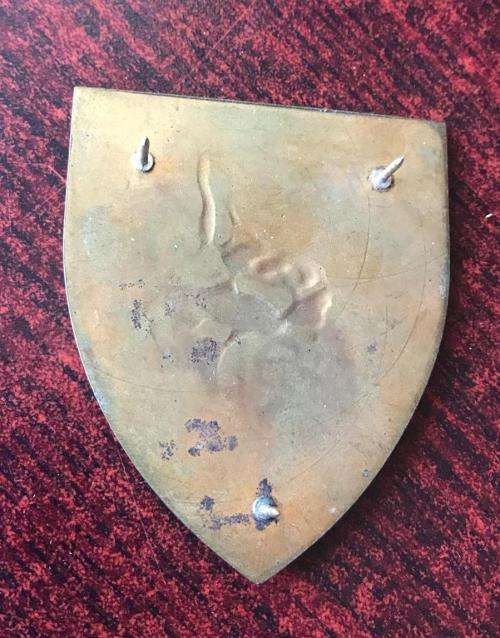 SADF DOG CENTRE , GOLD TYPE FLASH- 3 PINS