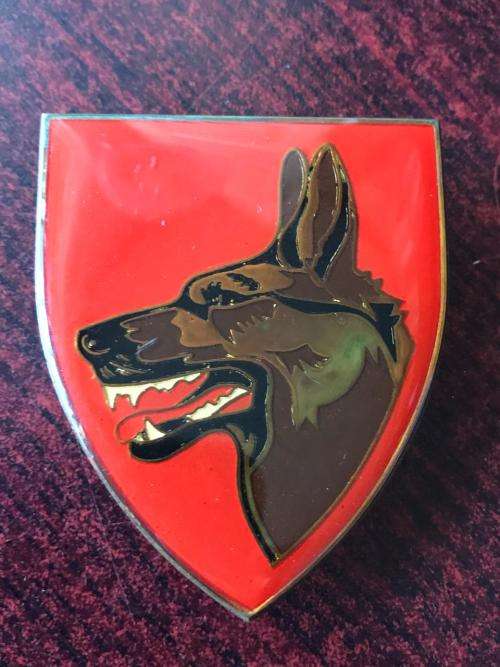 SADF DOG CENTRE , GOLD TYPE FLASH- 3 PINS