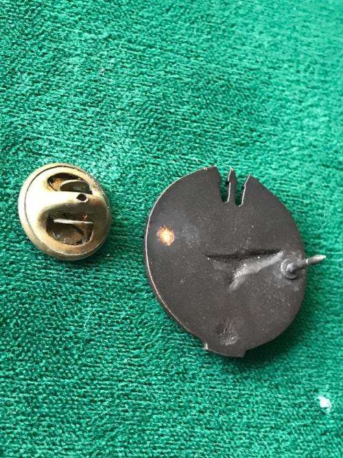 RECCE ANTIQUED BRONZE ATTACK DIVER QUALIFICATION MESS DRESS BADGE-NOT NUMBERED PIN--THE BADGE HAVE C