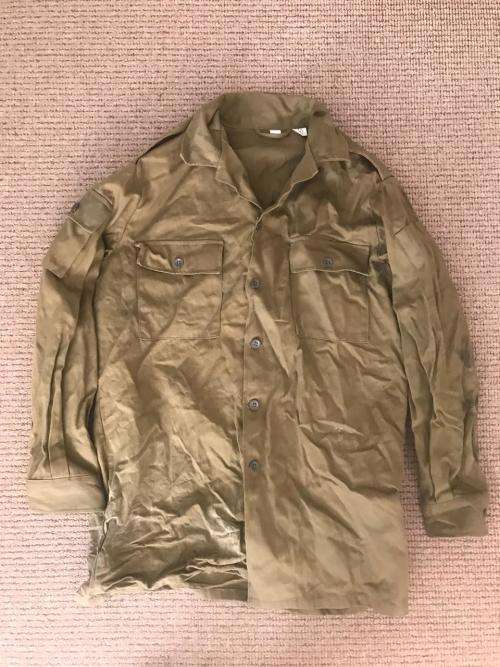 ORIGINAL RECCE COPY RUSSIAN TYPE F SHIRT-ORIGINAL RECCE CROSS REFERENCE  LABEL-CONDITION NEVER USED-