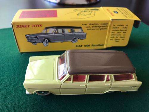 DINKY TOYS-DIE CAST MODEL FIAT 1800 ESTATE SCALE 1:43-CONDITION MINT NEW-BOXED 7 SOLD WITH 13 PAGE B