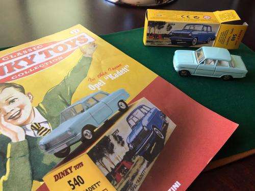 DINKY TOYS-DIE CAST MODEL-OPEL KADETT-SCALE 1;43-CONDITION MINT NEW-BOXED & SOLD WITH 13 PAGE BOOKLE