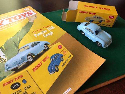 DINKY TOYS-DIE CAST MODEL-PORCHE 356A COUPE-SCALE 1;43-CONDITION MINT NEW-BOXED & SOLD WITH A 13 PAG