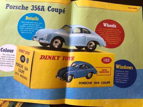 DINKY TOYS-DIE CAST MODEL-PORCHE 356A COUPE-SCALE 1;43-CONDITION MINT NEW-BOXED & SOLD WITH A 13 PAG