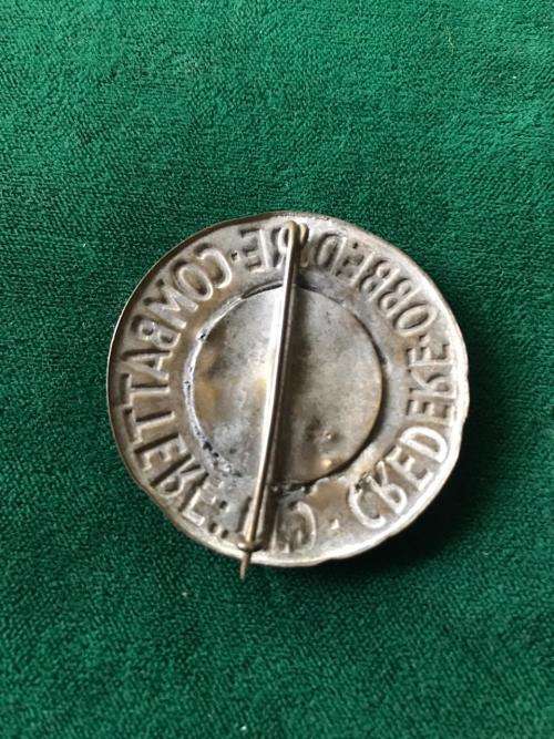 ITALIAN WW2 G.I.L. FASCIST YOUTH BADGE-STICK PIN INTACT-DIAMETER 40MM