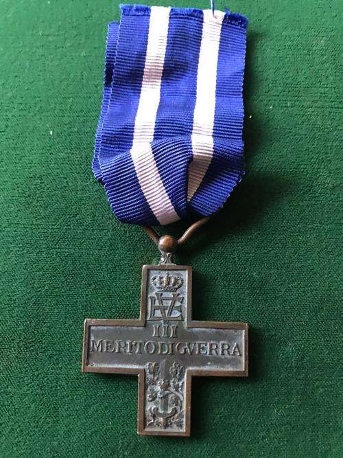 WW2 ITALIAN CROSS FOR MERIT/VALAS