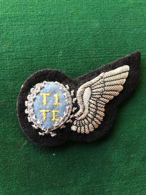 SAAF TECHNICAL ENGINEER SILVER WIRE EMBROIDERED-PADDED WING