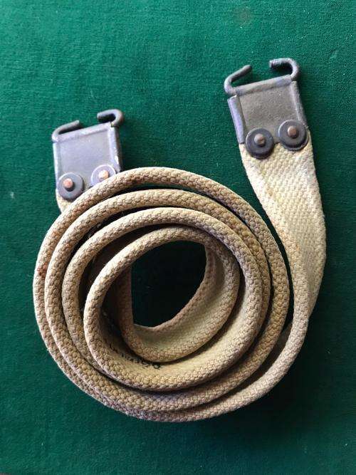 .303 RIFLE SLING WITH BRASS CLIPS AT THE END