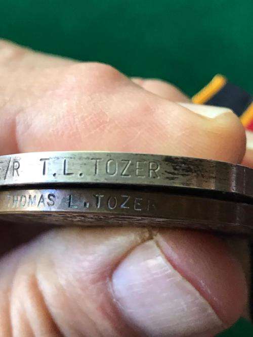 FULL SIZE PAIR -RHODESIAN BSAP RESERVE LONG SERVICE MEDAL NAMED TO 3066G. F/R T.L.TOZER-HE DID SERVI