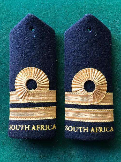 SA NAVY LIEUTENANT RANK BOARDS PAIR