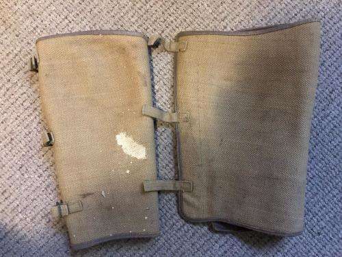 WW2 HORSE LEGGINGS-BOTH MARKED & IN VERY GOOD CONDITION