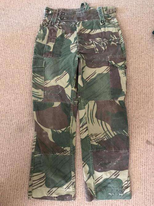 RHODESIAN CAMO PANTS-SIZE 32-PIPE LENGTH 68 CM-USED BUT GOOD CONDITION