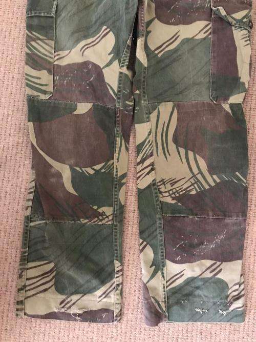 RHODESIAN CAMO PANTS-SIZE 32-PIPE LENGTH 68 CM-USED BUT GOOD CONDITION