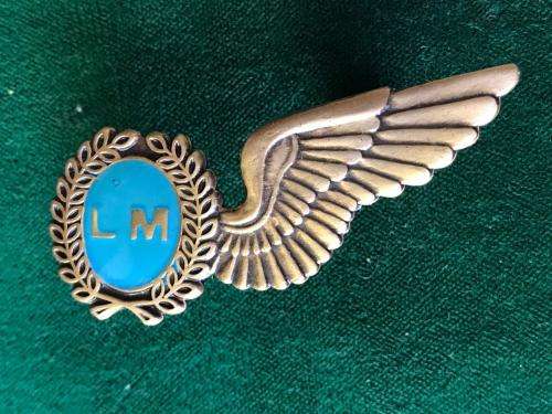 SAAF-LOADMASTER WING- FULL SIZE-BRONZE-METAL- 2 PINS