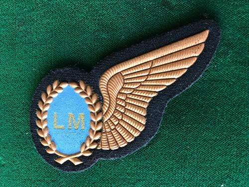 SAAF LOADMASTER WING-FULL SIZE-BRONZE-IRON ON-TUPPER