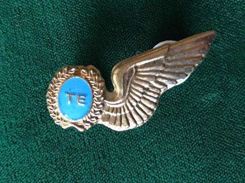 SAAF ELECTRONICS TECHNICIAN MESS DRESS WING-GOLD - 2 PINS