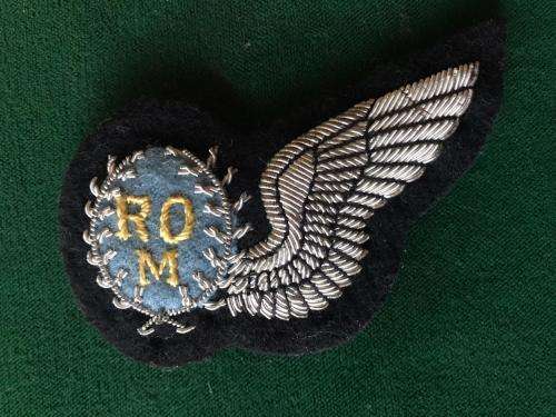 SAAF RADIO OPERATOR SILVER EMBROIDERED WING- WORN 1992-2003