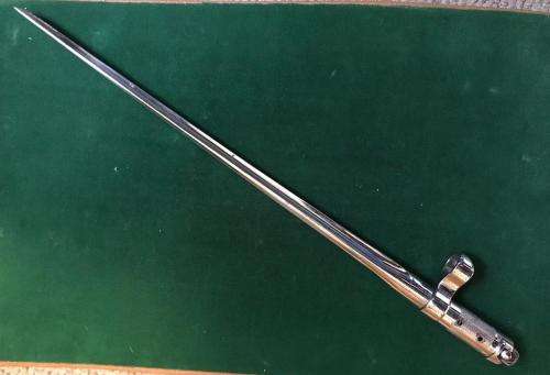 CHROMED SKS-AK BAYONET-TOTAL LENTH 38CM