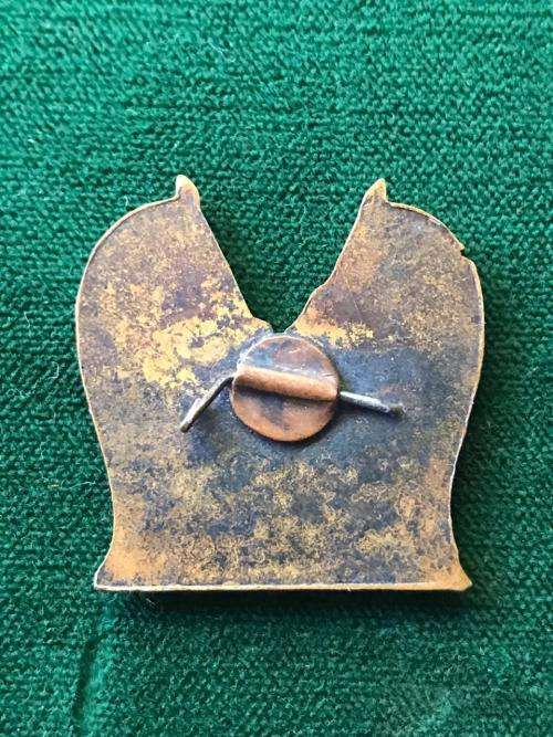 ORANGE FREE STATE BRASS & ENAMEL PIN-BOER WAR PERIOD- PIN BROKEN