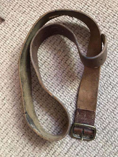 OLD SAP LEATHER BELT-EXTENDED LENGTH 116 CM