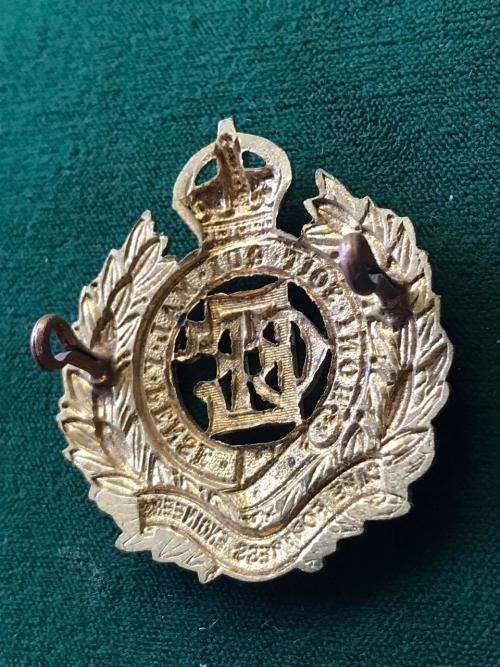 CAPE FORTRESS ENGINEERS,GILT OFFICERS CAP BADGE-WORN 1914-1922