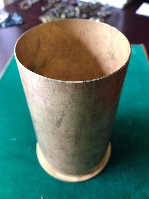 ENGLISH-BRASS ELECTRIC ENGINE STARTER-HEIGHT 13 CM