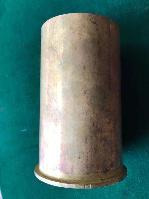 ENGLISH-BRASS ELECTRIC ENGINE STARTER-HEIGHT 13 CM