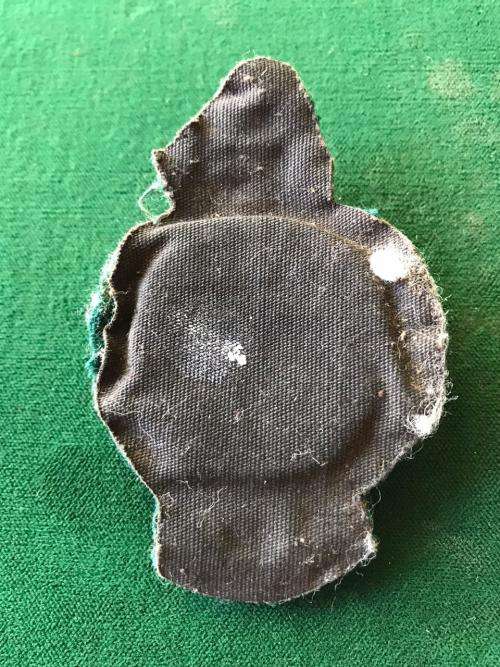 RHODESIA PRISONS SERVICE BULLION WIRE EMBROIDERED CAP BADGE