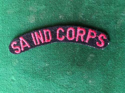 SA INDIAN CORPS-CLOTH TITLE-WORN 1960'S-70'S