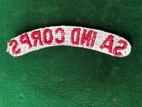 SA INDIAN CORPS-CLOTH TITLE-WORN 1960'S-70'S
