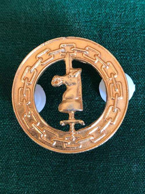 ARMY BATTLE SCHOOL INSTRUCTORS BRASS BREAST BADGE- 2 PINS