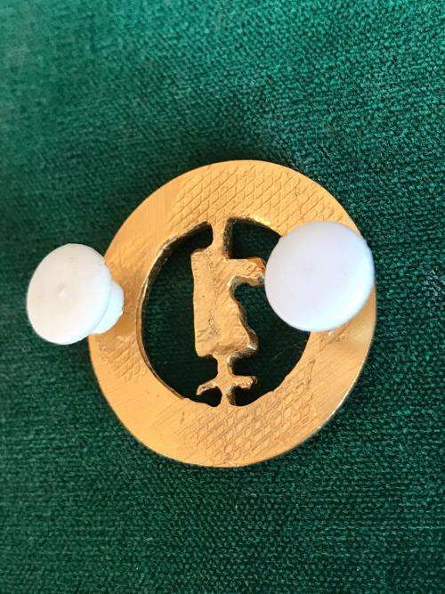 ARMY BATTLE SCHOOL INSTRUCTORS BRASS BREAST BADGE- 2 PINS